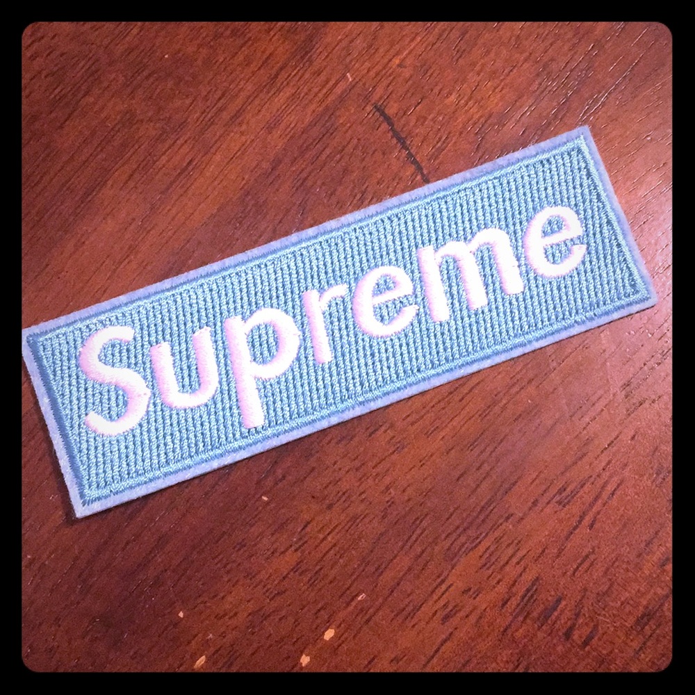 Supreme clothes patch
